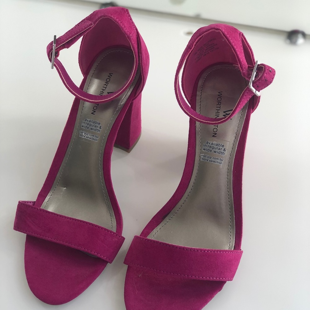 Purple Block heels/Pumps